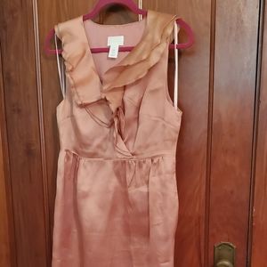 J Crew Silk peach dress size 6